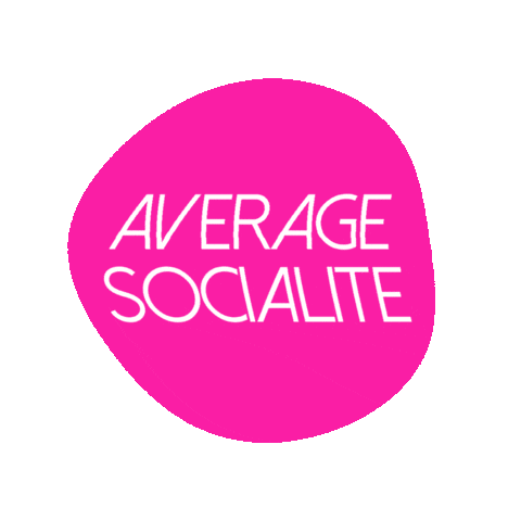 AverageSocialite average socialite averagesocialite Sticker