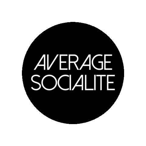 AverageSocialite average socialite averagesocialite Sticker