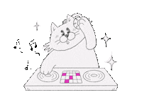 Cat Dj Sticker