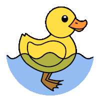 Psychell_ happy fun animals bird Sticker