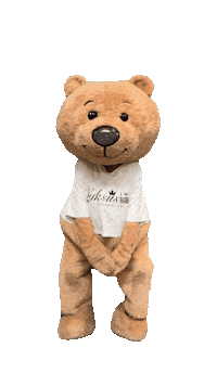 Dance Bear Sticker by Luksusbaby.dk