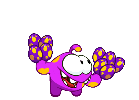Happy Easter Eggs Sticker by Om Nom