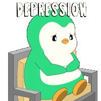 Sad Penguin Sticker by Abster
