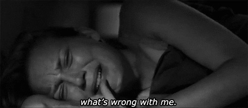 black and white whats wrong with me GIF