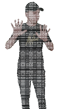 Cover Up Glitch Sticker by El Patronick