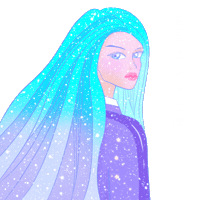 Girl Sparkle Sticker