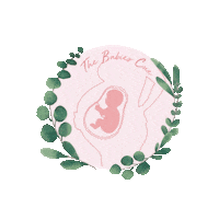 Pink And Green Baby Sticker by The Ladies Cue