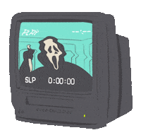 Scary Movie Halloween Sticker