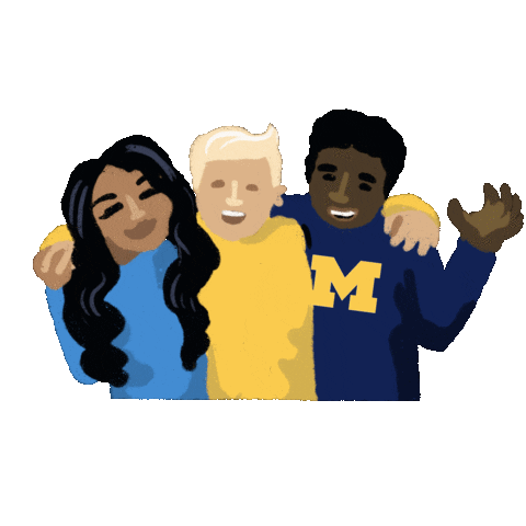 Michigan Football Wolverines Sticker by University of Michigan