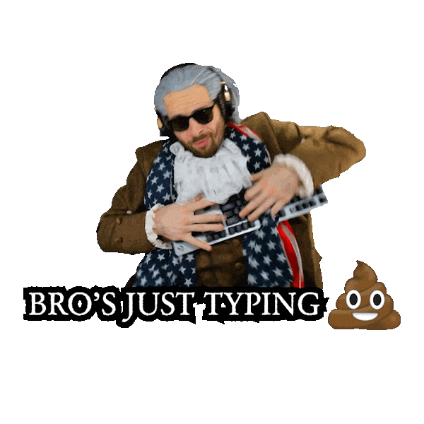 Keyboard Just Typing Sticker