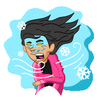 Snow Freezing Sticker