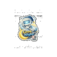 Resting Good Night Sticker by Digi 995