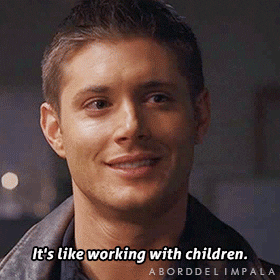 aborddelimpala giphyupload supernatural children jensen ackles GIF