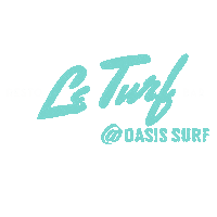 OasisSurf turf oasis surf oasissurf restobar le turf Sticker