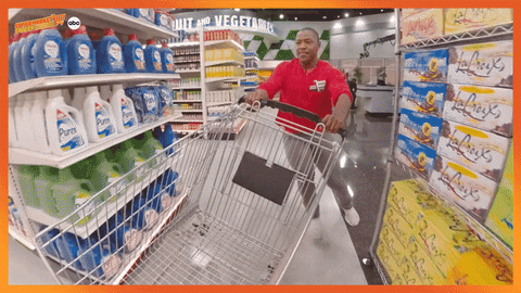 Supermarket Sweep Run GIF by ABC Network
