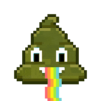 Art Shitting Sticker by Poopies.io