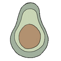 Summer Avocado Sticker by DilleKamille