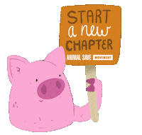 Go Vegan Plant Based Sticker by _AnimalSaveMovement_