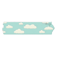 dlsdesign sky cloud clouds tape Sticker