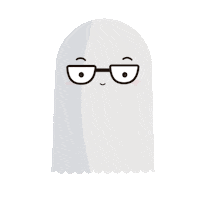 byminujarte love ghost comic nerd Sticker