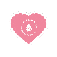 Heart Valentines Sticker by Treeline Vet