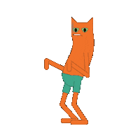 Dance Cat Sticker by Mochi Motion