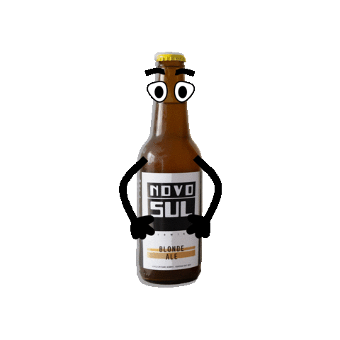 Happy Beer Sticker by NOVO SUL brewing