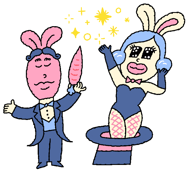 Year Of The Rabbit Magic Sticker by stapod for iOS & Android GIPHY