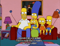homer simpson blood GIF