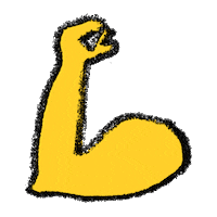 emoji flex Sticker by Adam J. Kurtz