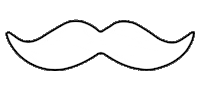 Moustache Sticker by Senor Burger