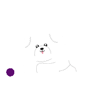 Misoko Dog With Ball Sticker by Nature's Protection