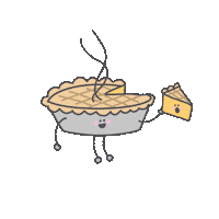 Pumpkin Pie Eating Sticker