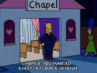 homer simpson gay marriage GIF