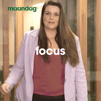 Maandag focus maandag nadenken tot maandag GIF