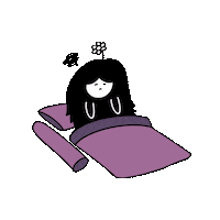 Tired Jet Lag Sticker