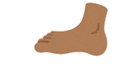 emojivid emoji people foot emojivid Sticker