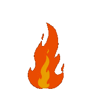 Angry Fire Sticker