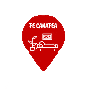 PizzaHutRO pizza skate location pin Sticker