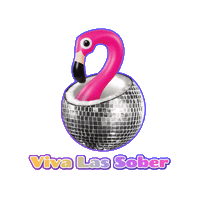 Flamingo Sticker by The Sober Curator