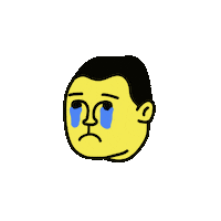 Sad Face Sticker
