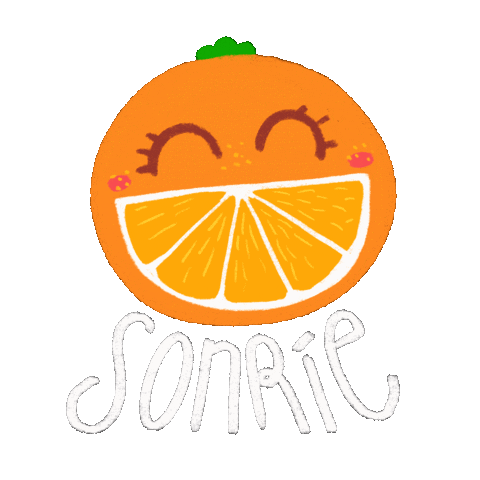 Jessitsoi giphyupload smile orange risa Sticker