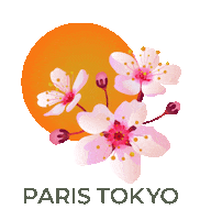 ParisTokyoBH paris tokyo cherry blossoms paristokyo Sticker