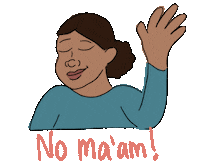 jannahsuart black girl i cannot no maam jannahsuart Sticker