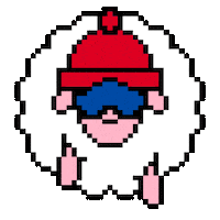 Sheep Snowboarder Sticker by MontanaPBS