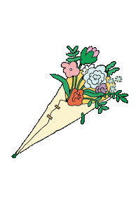 Flower Bouquet Sticker by AforArcade