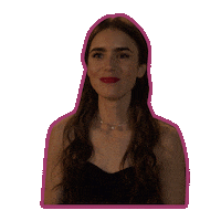 Happy Lily Collins Sticker by NETFLIX