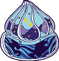 chonky_kantang giphyupload stars moon miitamoo Sticker