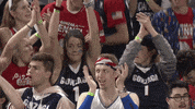 GonzagaBulldogs fans cheering crowd gonzaga GIF