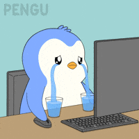 Give Up Crying GIF by Pudgy Penguins